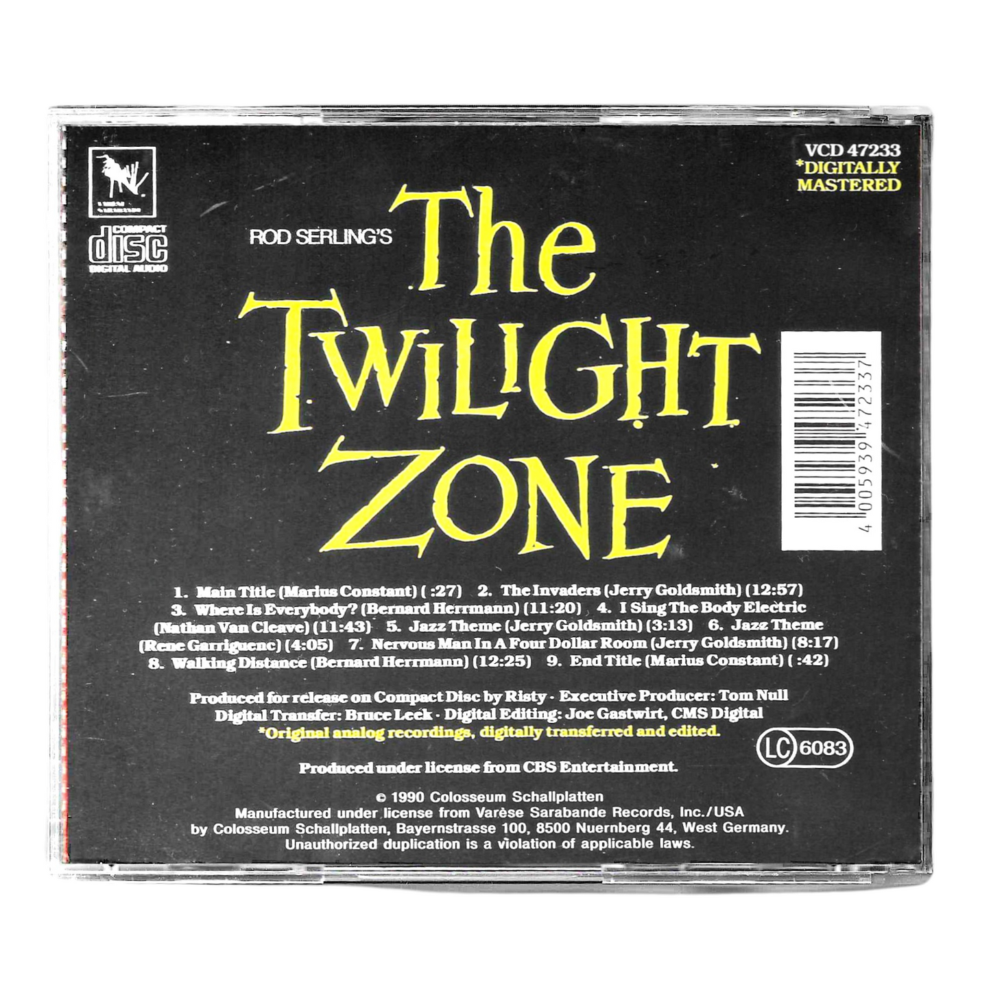 The Best of The Twilight Zone - Colonna Sonora Originale | CD Come Nuovo TR0015