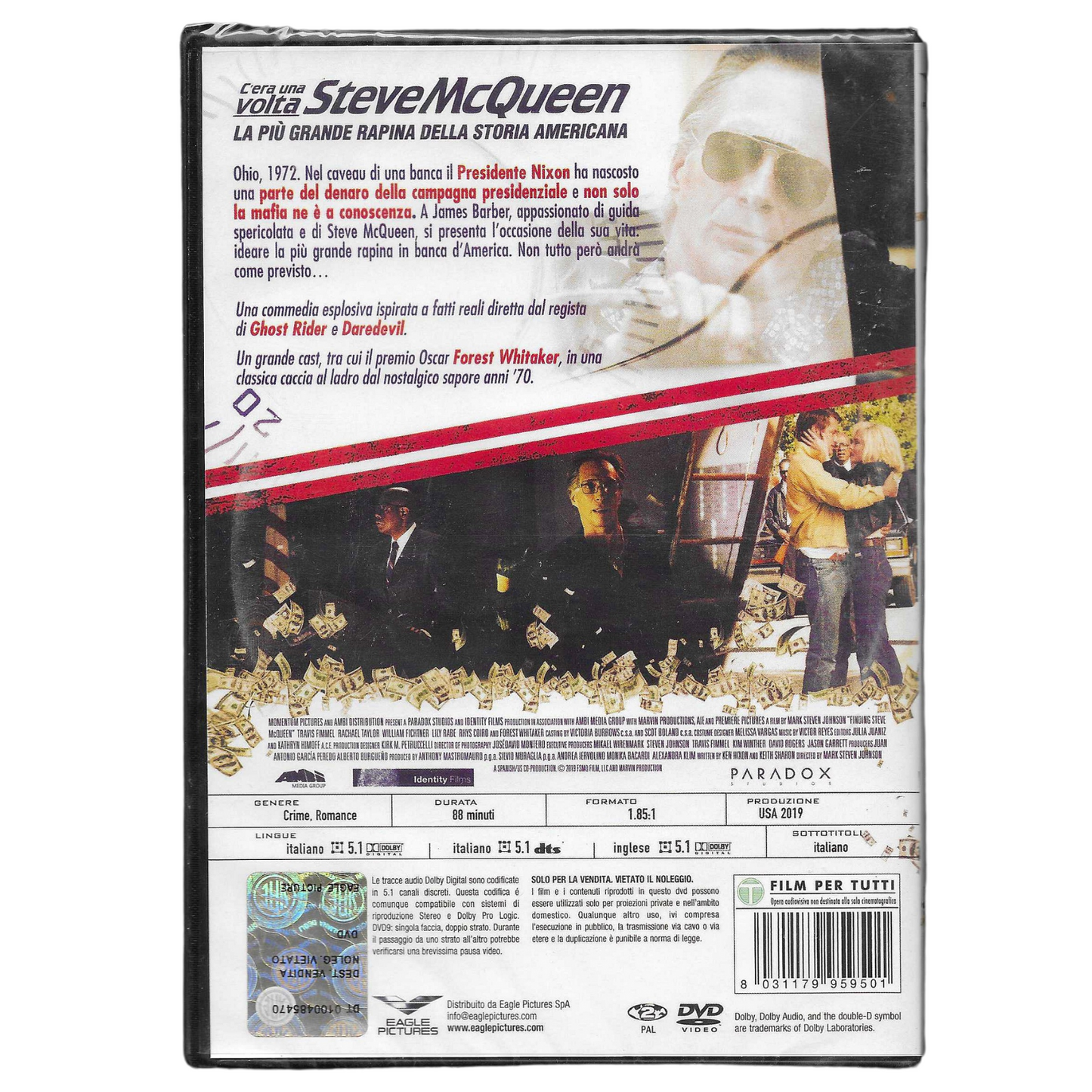 DVD "C'era una volta Steve McQueen" (2019) - NUOVO - TRD0075