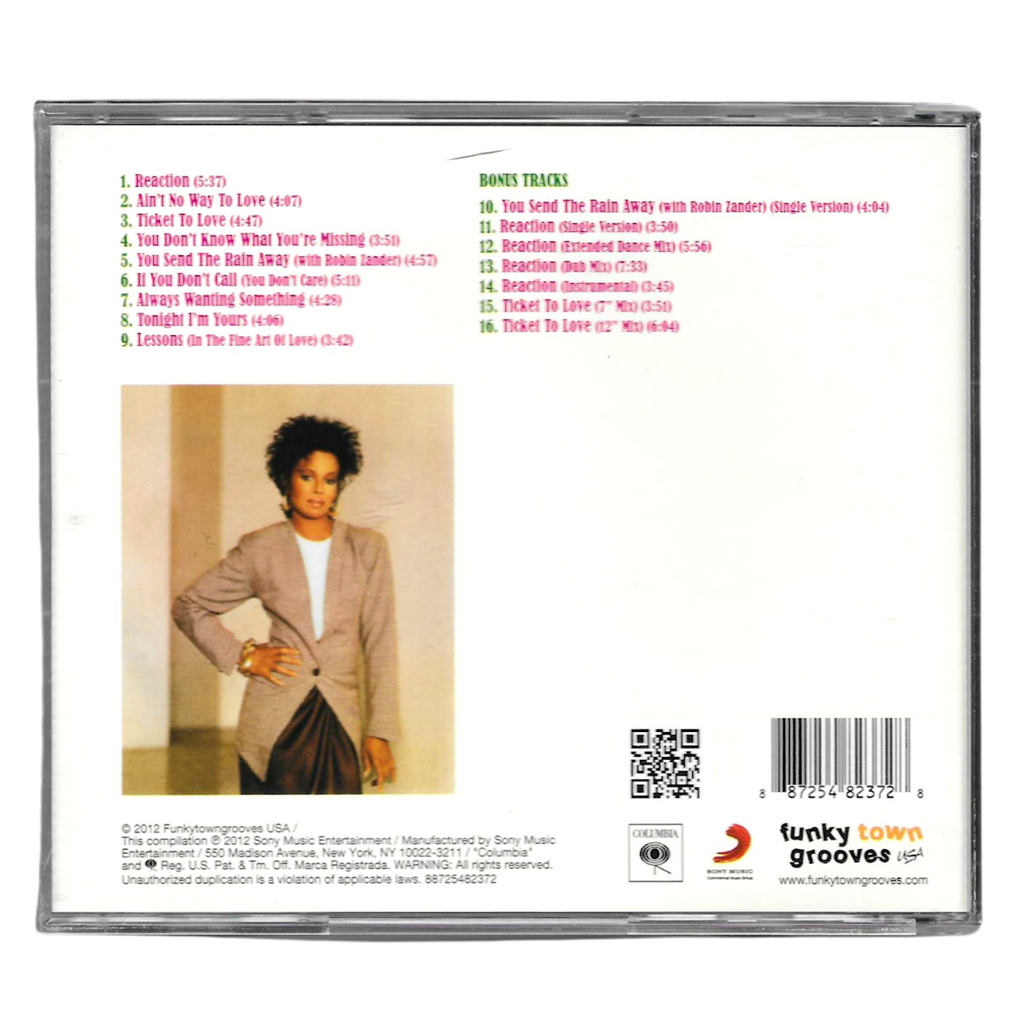 Rebbie Jackson – Reaction CD | Edizione 2012 con Bonus Tracks | R&B Soul | Come Nuovo TR0004