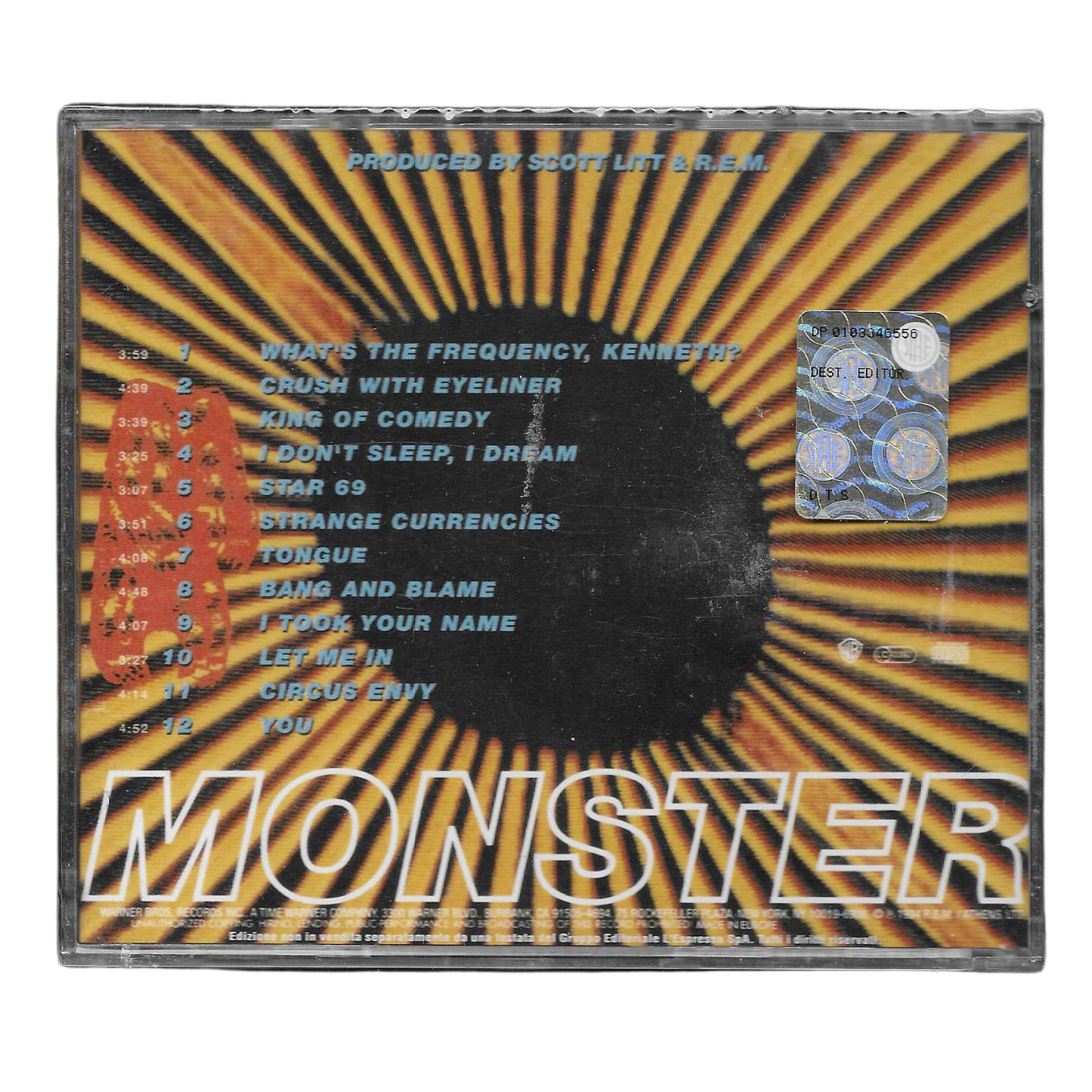 R.E.M. – Monster |CD Edizione Editoriale Espresso | NUOVO - TR0172