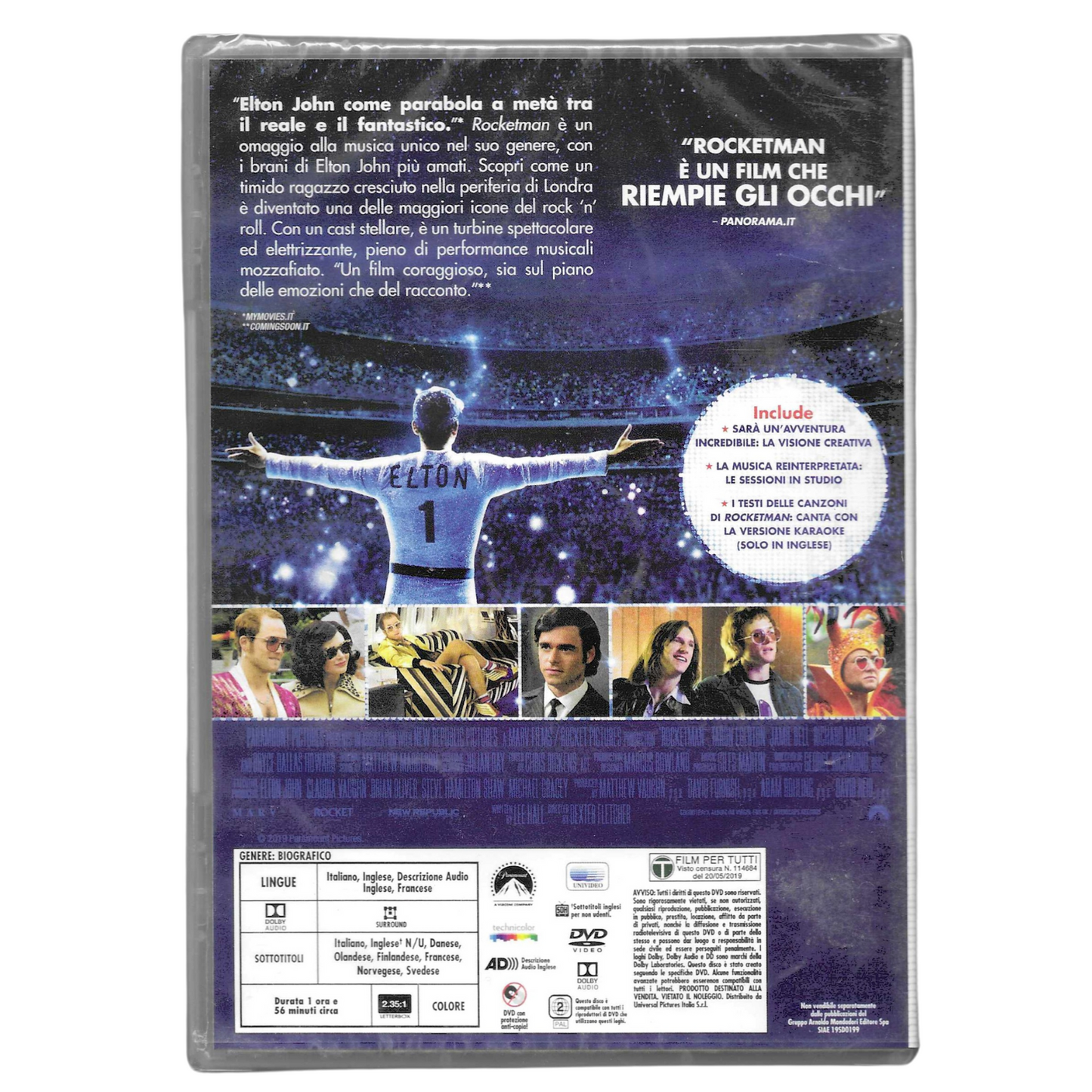 DVD "Rocketman" (2019) – Edizione Editoriale - NUOVO - TRD0081
