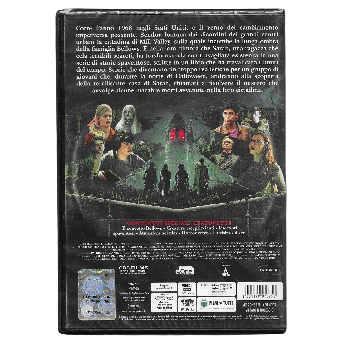 DVD "Scary Stories to Tell in the Dark" (2019) - NUOVO - TRD0034