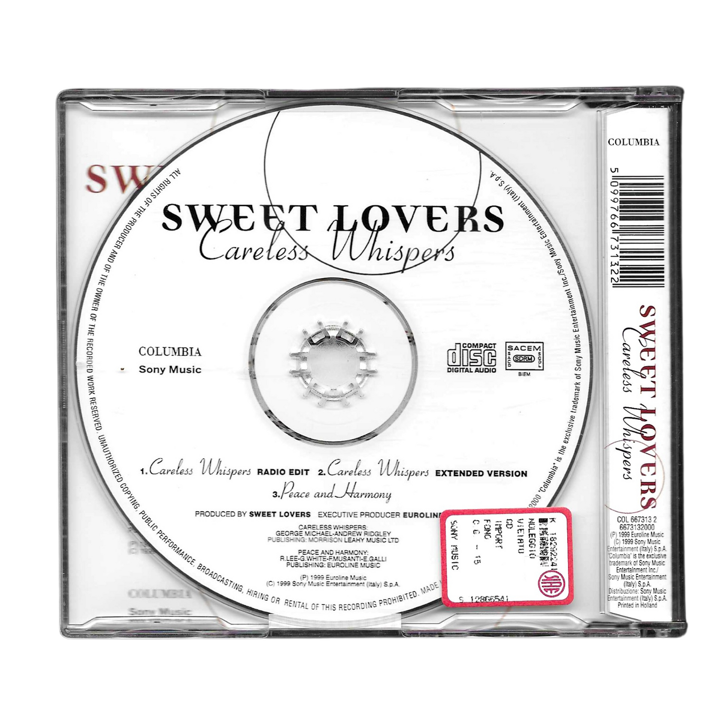 Sweet Lovers - Careless Whispers | CD Singolo (1999) | Dance, Pop | COME NUOVO - TR0068