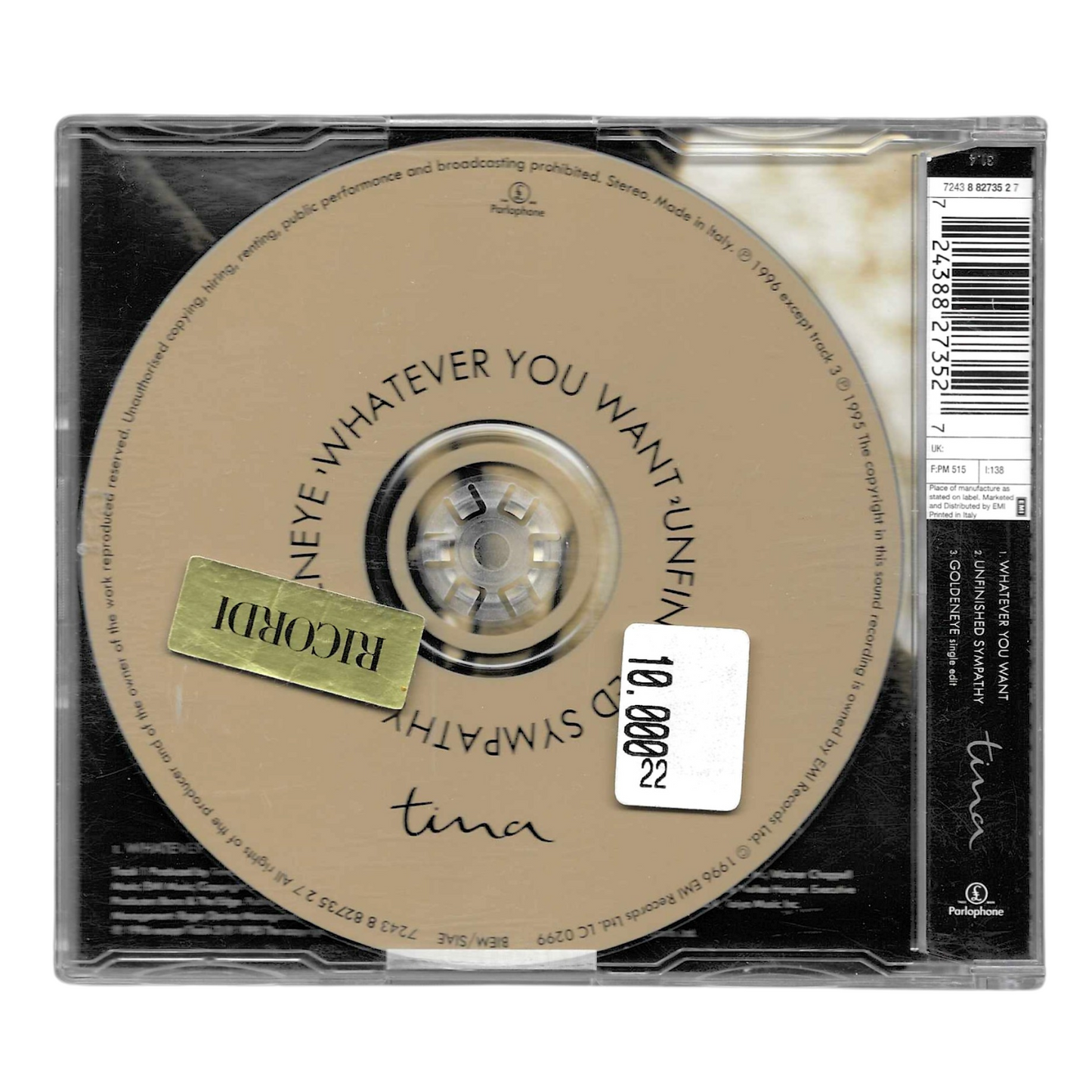 Tina Turner - Whatever You Want | Maxi CD (1996) | Pop-Soul | Ottime Condizioni - TR0066