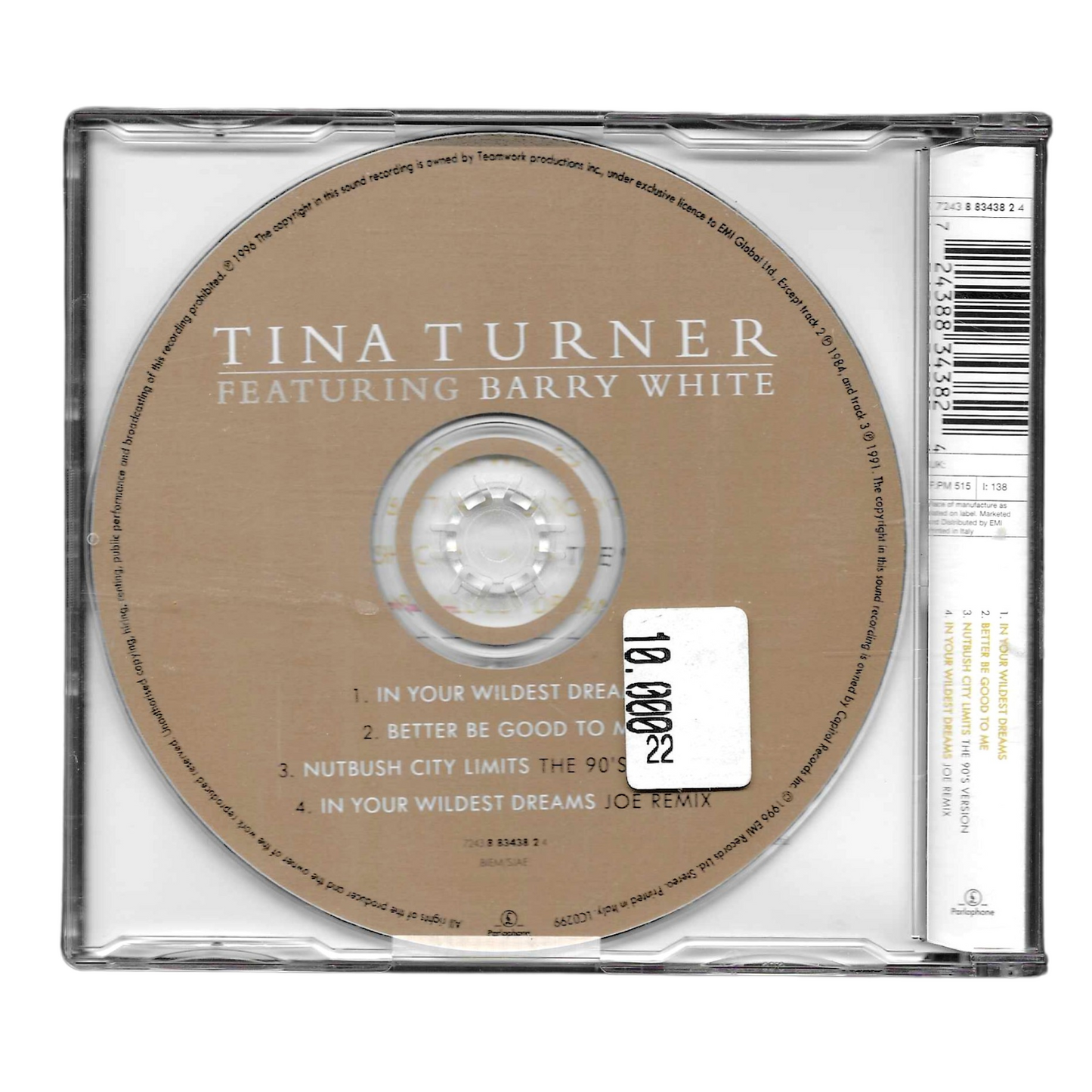 Tina Turner feat. Barry White - In Your Wildest Dreams | CD Singolo (1996) | Pop, Soul | Ottime Condizioni - TR0071