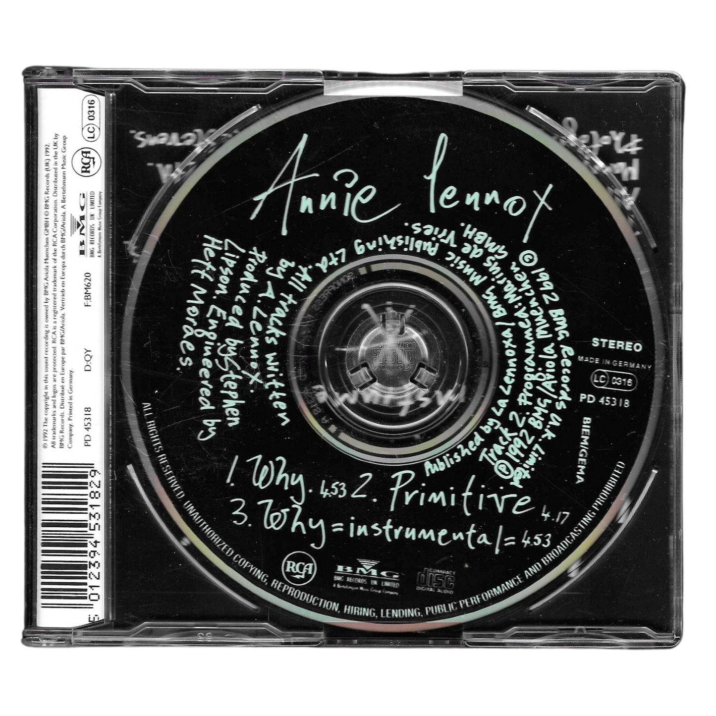 Annie Lennox - Why | CD Singolo Pop Rock | Ottime Condizioni - TR0117