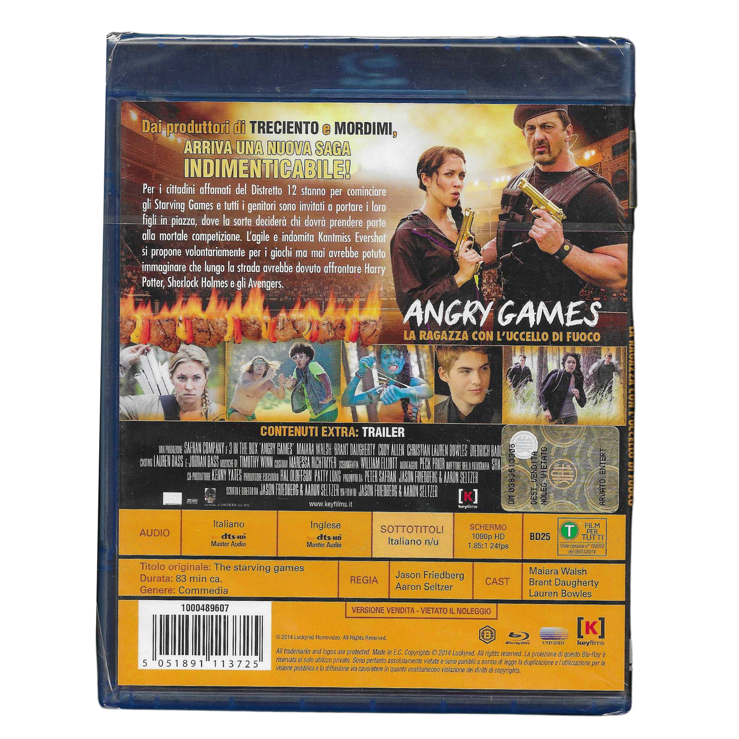 BLU-RAY  ANGRY GAMES: LA RAGAZZA CON L'UCCELLO DI FUOCO | NUOVO - TRD0176