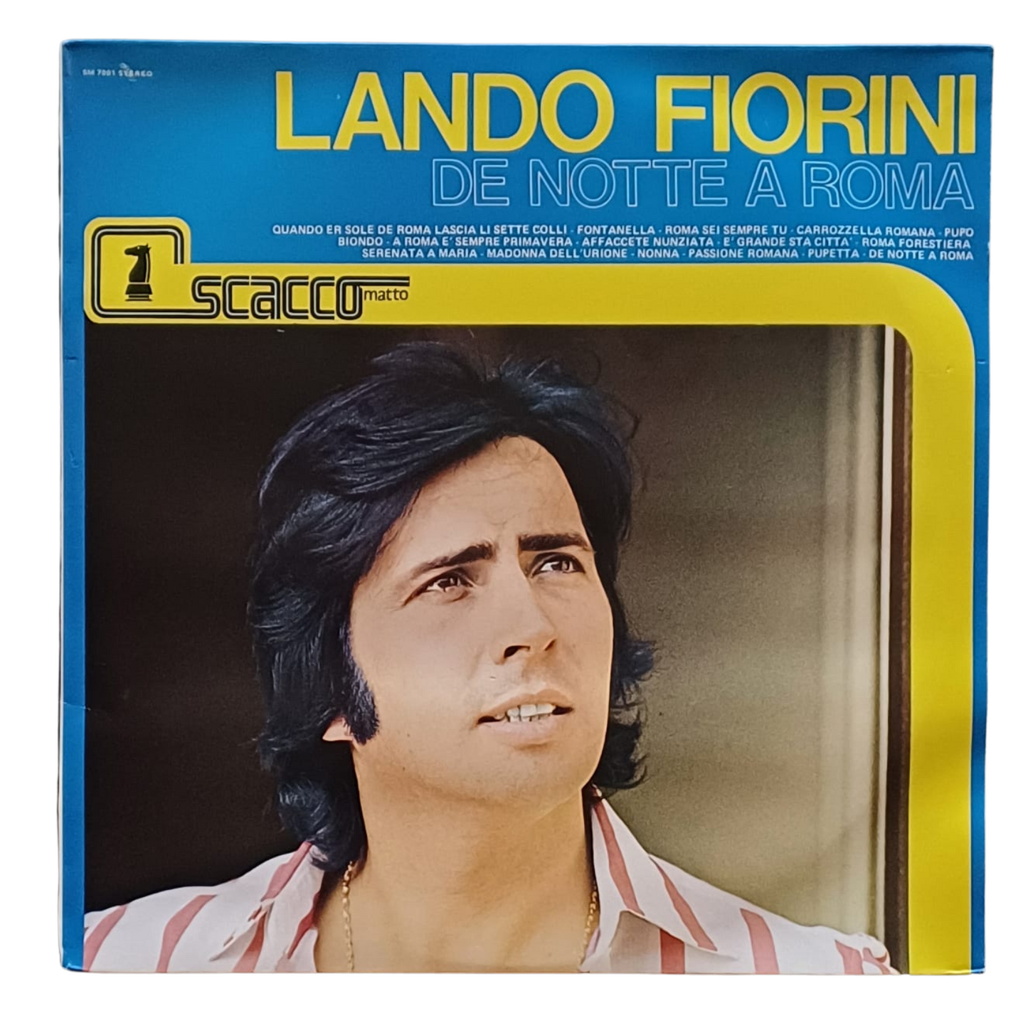 Lando Fiorini – De Notte A Roma|VINILE 33 Giri Scacco Matto–SM 7001|  COME NUOVO (NM)TRV0047