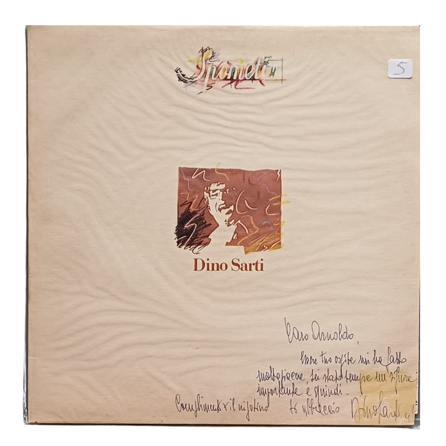 Dino Sarti – Spomèti ! | LP 33 Giri - Cetra – LPX 87 | Autografato- Buone Condizioni (VG) TRV0045