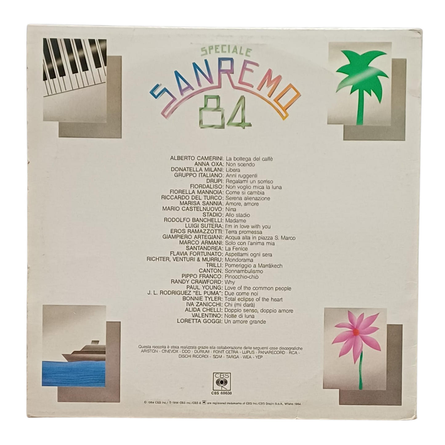 Various – Speciale Sanremo 84 | 2 LP Compilation - CBS 88638 | BUONE CONDIZIONI (VG) TR0061