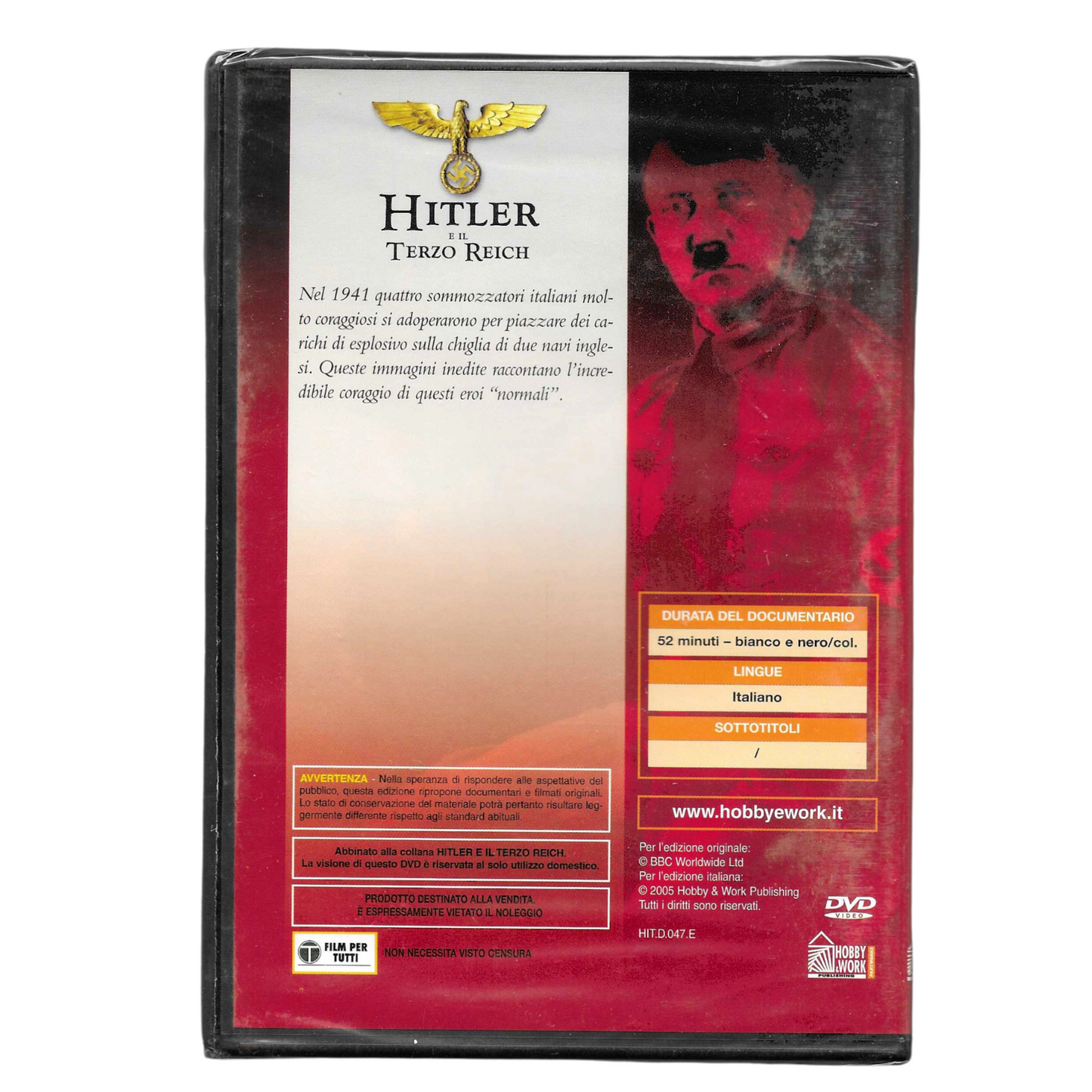 HITLER E IL TERZO REICH - SILURI PILOTATI (DVD Editoriale) - DOCUMENTARIO STORICO- TRD0169