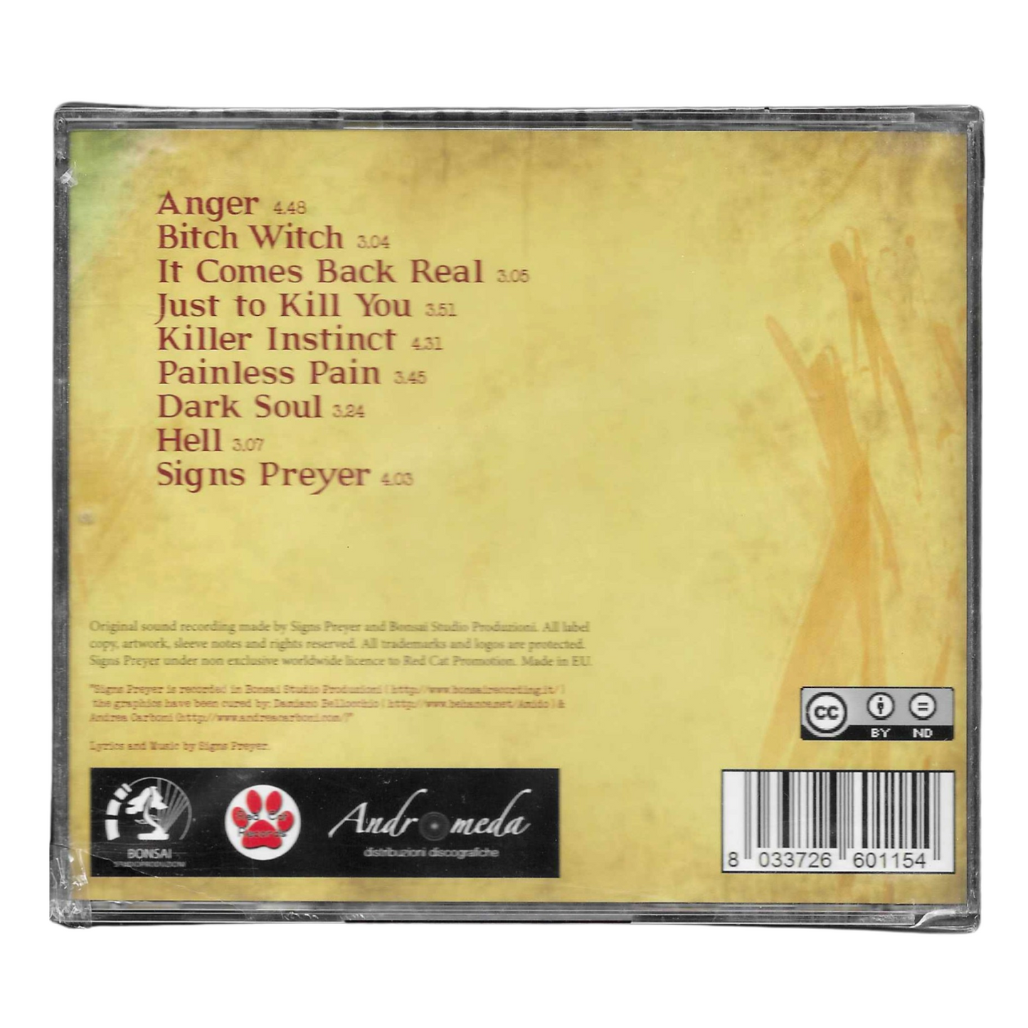 Signs Preyer – Signs Preyer | CD Album RCR115 | NUOVO - TR0247