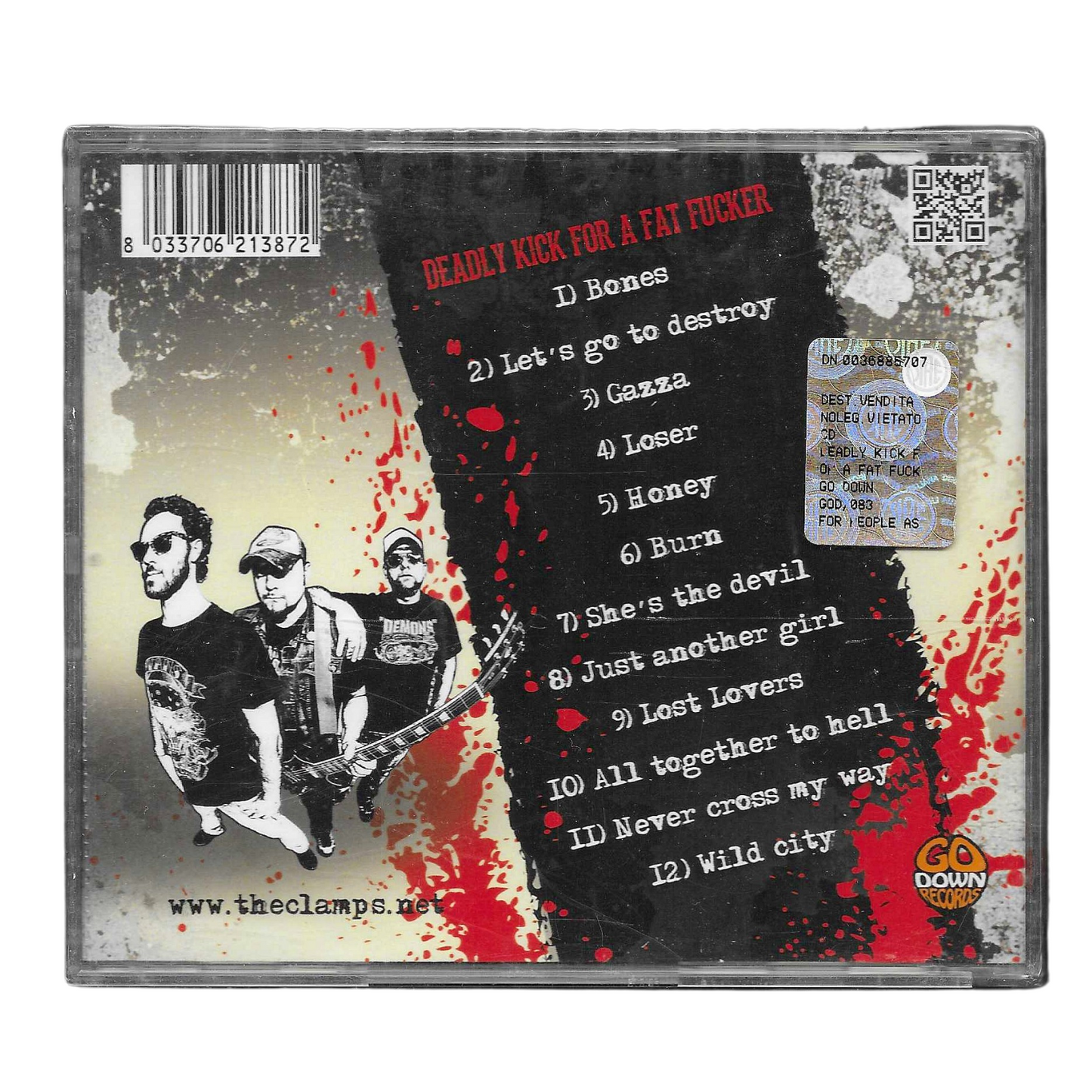 The Clamps – Deadly Kick For A Fat Fucker | CD Album - NUOVO | TR0244